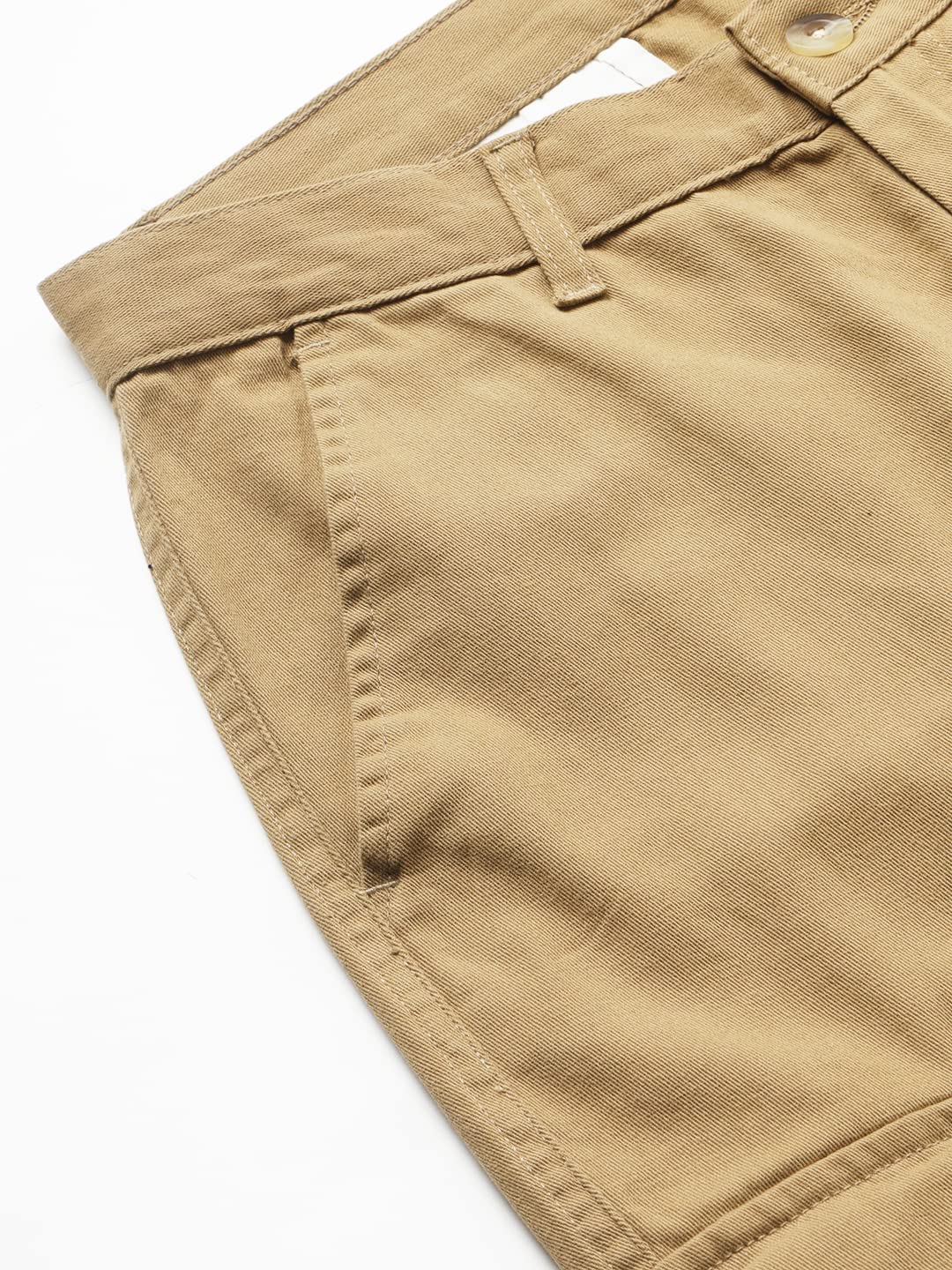 Dennis Lingo Slim Fit Khaki Solid Cargo Jogger for Men
