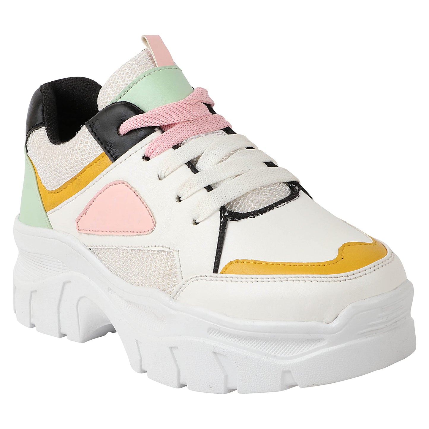 Shoetopia Women And Girls White Sports Walking Shoes