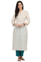 GoSriKi Women's Cotton Solid Straight Kurta
