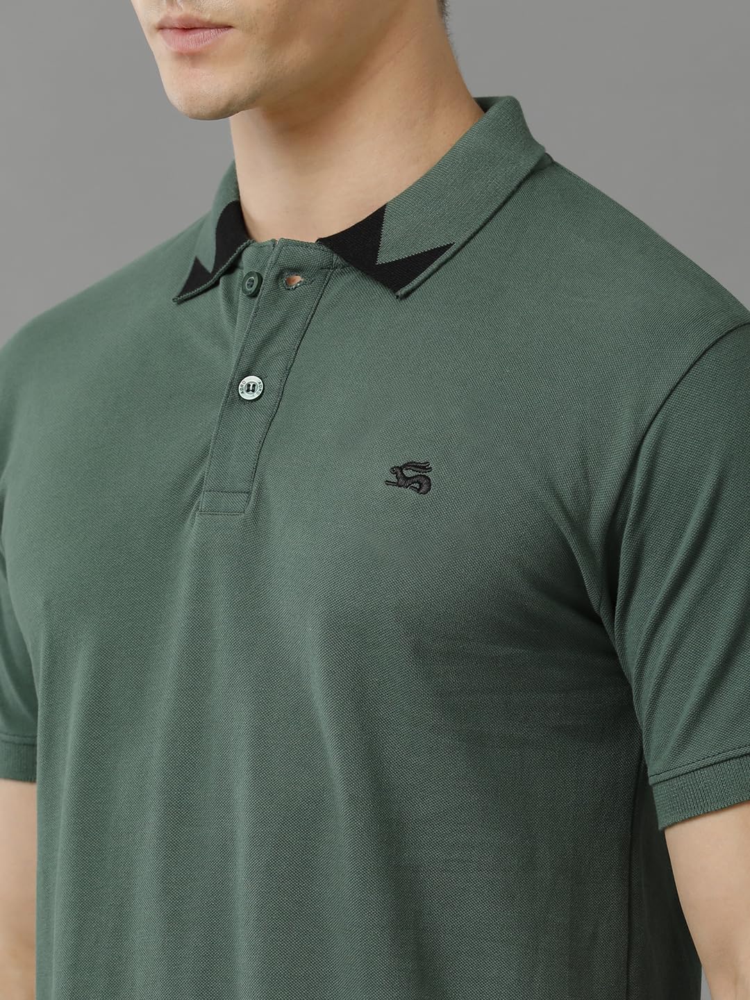 ADRO Premium Cotton Polo for Men (P23-H-PLN_Green)