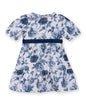 Floral fit-and-flare dress WHITE