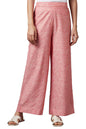 Aurelia Peach Paisley Printed Palazzo Ethnic Bottomwear