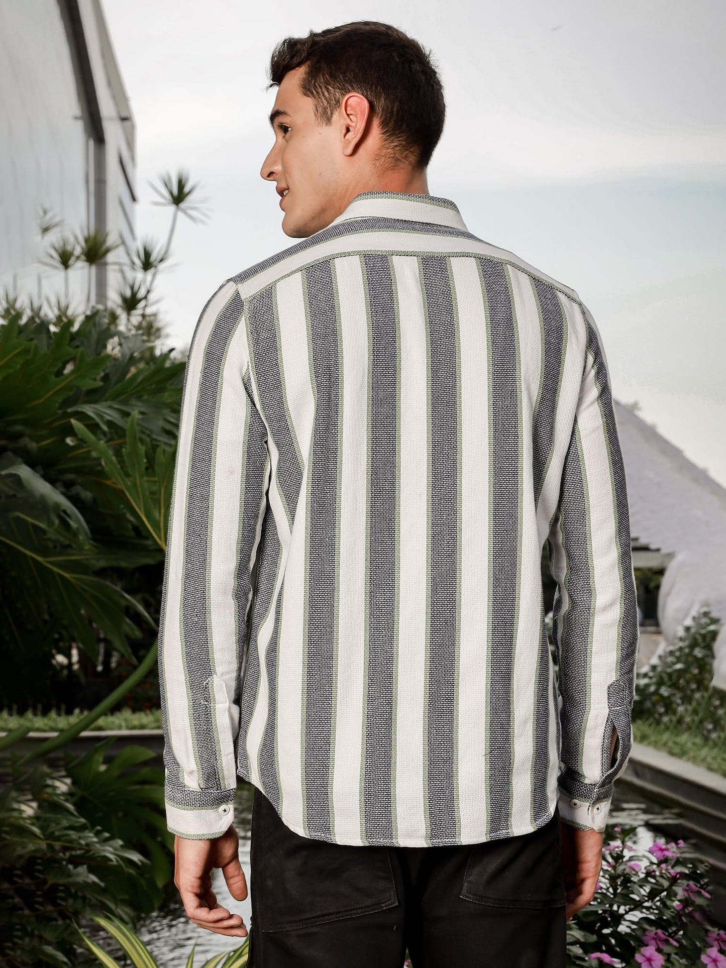 Thomas Scott White Long Sleeve 100% Cotton Casual Shirt for Mens(TS1484_White)