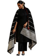 Libas Womens Woven Design Cotton Blend Straight Kurta With Trousers And Dupatta