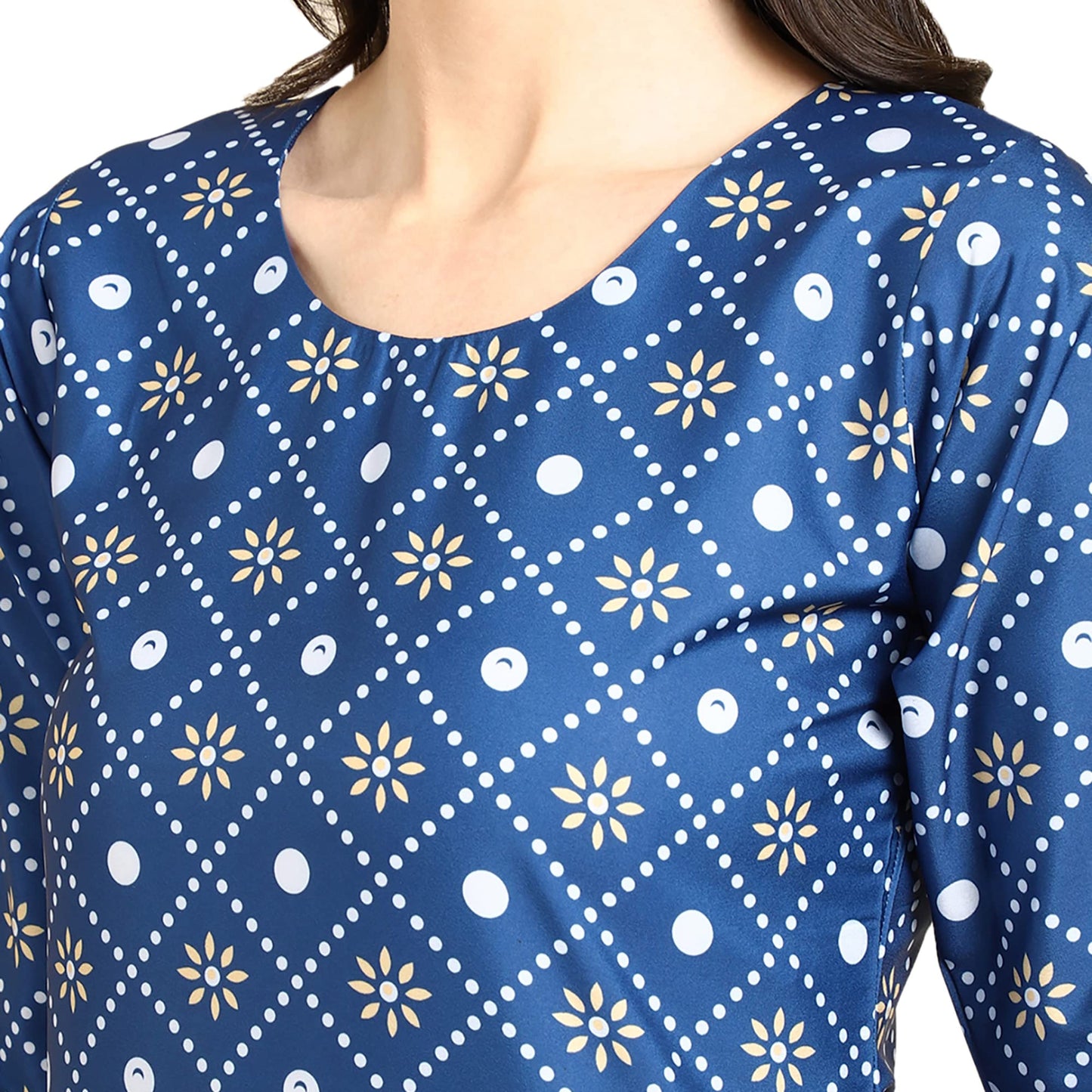 Pinkmint Women's Crepe Digital Print Straight Kurta [Pack of 5] (CCH-347-354-349-372-362)