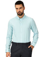 Thomas Scott 100% Cotton Full Sleeves Button-Down Collar Slim Fit Formal Shirt for Mens Aqua