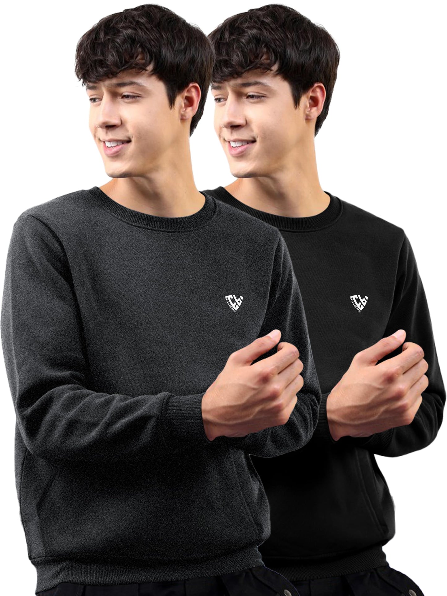 Noble Monk MenS Regular Fit Sweatshirts | Round Neck | Long Sleeve Sweatshirts For Men
