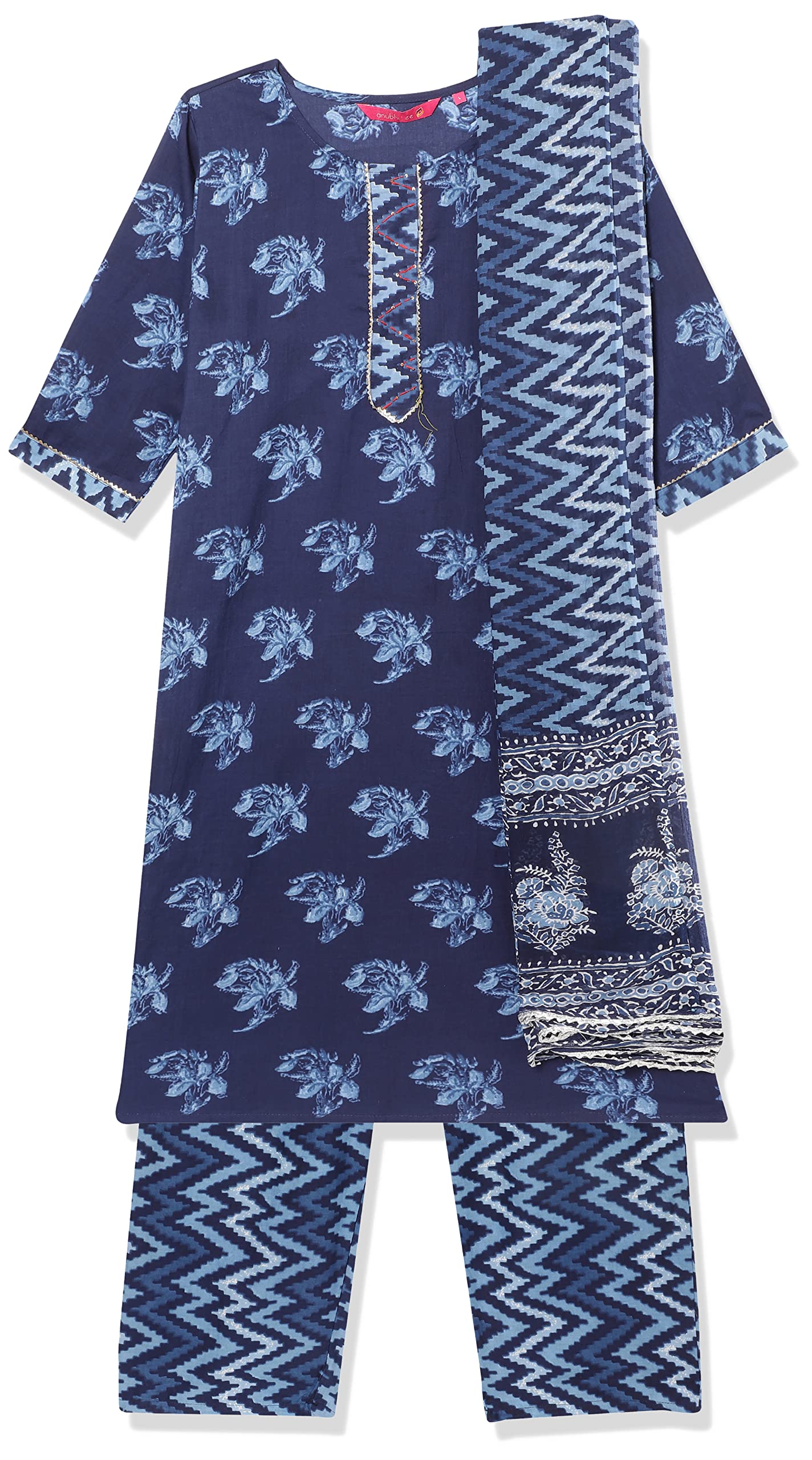 anubhutee Women's Cotton Regular Kurta Sets