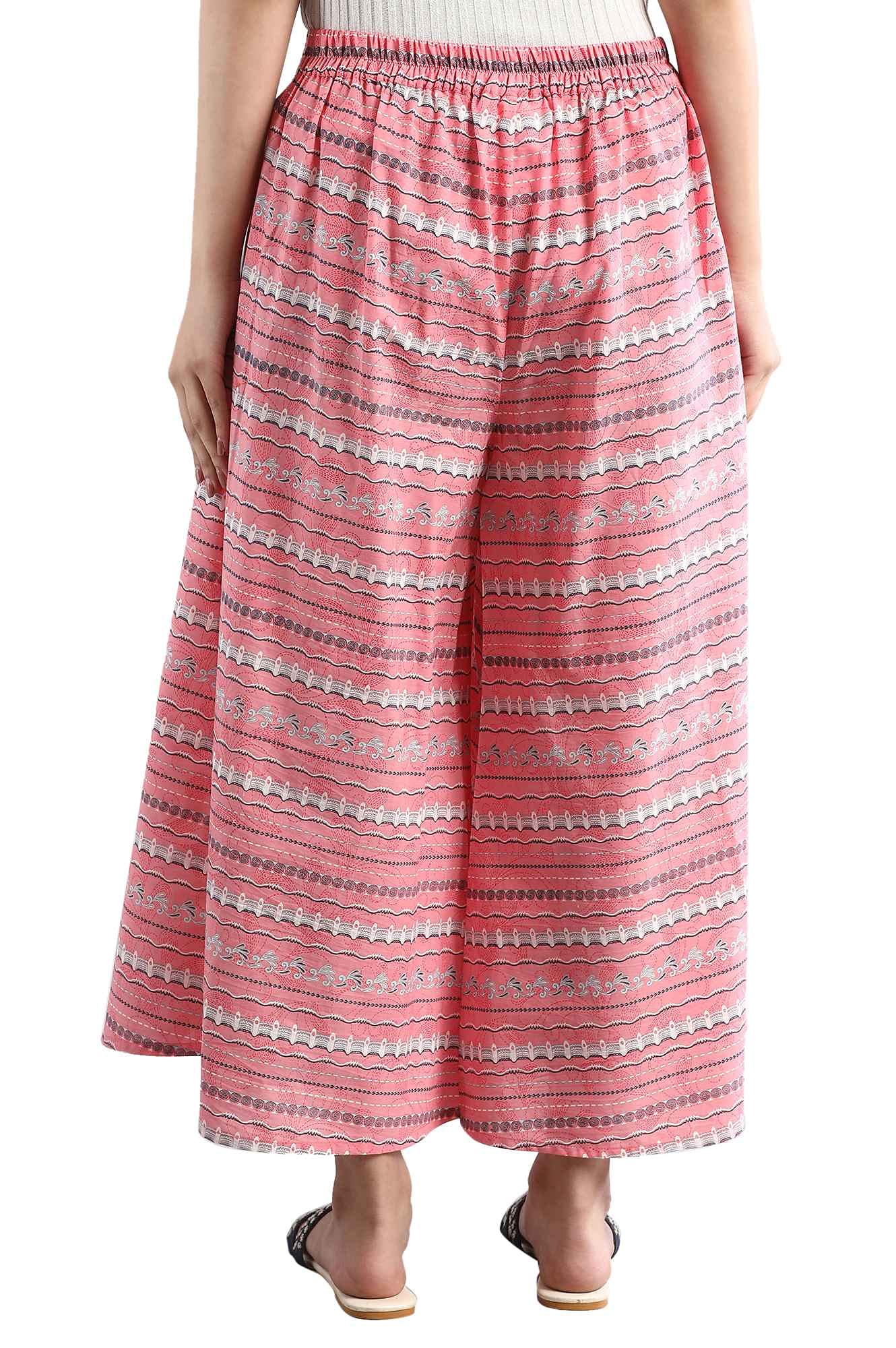 Aurelia Printed Pure Cotton Strechable Culotte For Women | Ankle Length Culotte For Women | Pure Cotton Culotte For Women