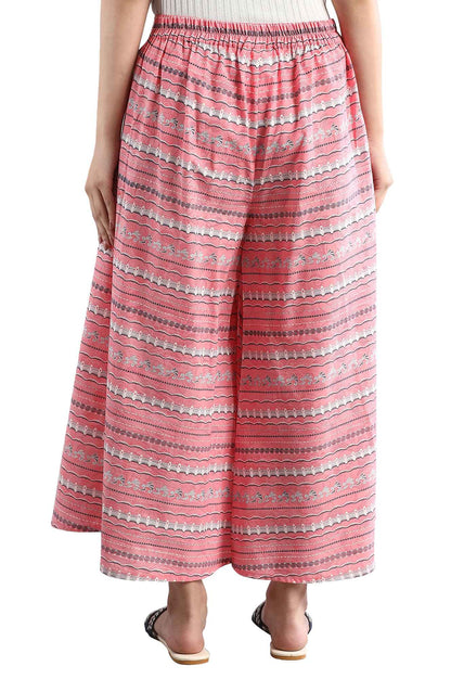 Aurelia Printed Pure Cotton Strechable Culotte For Women | Ankle Length Culotte For Women | Pure Cotton Culotte For Women