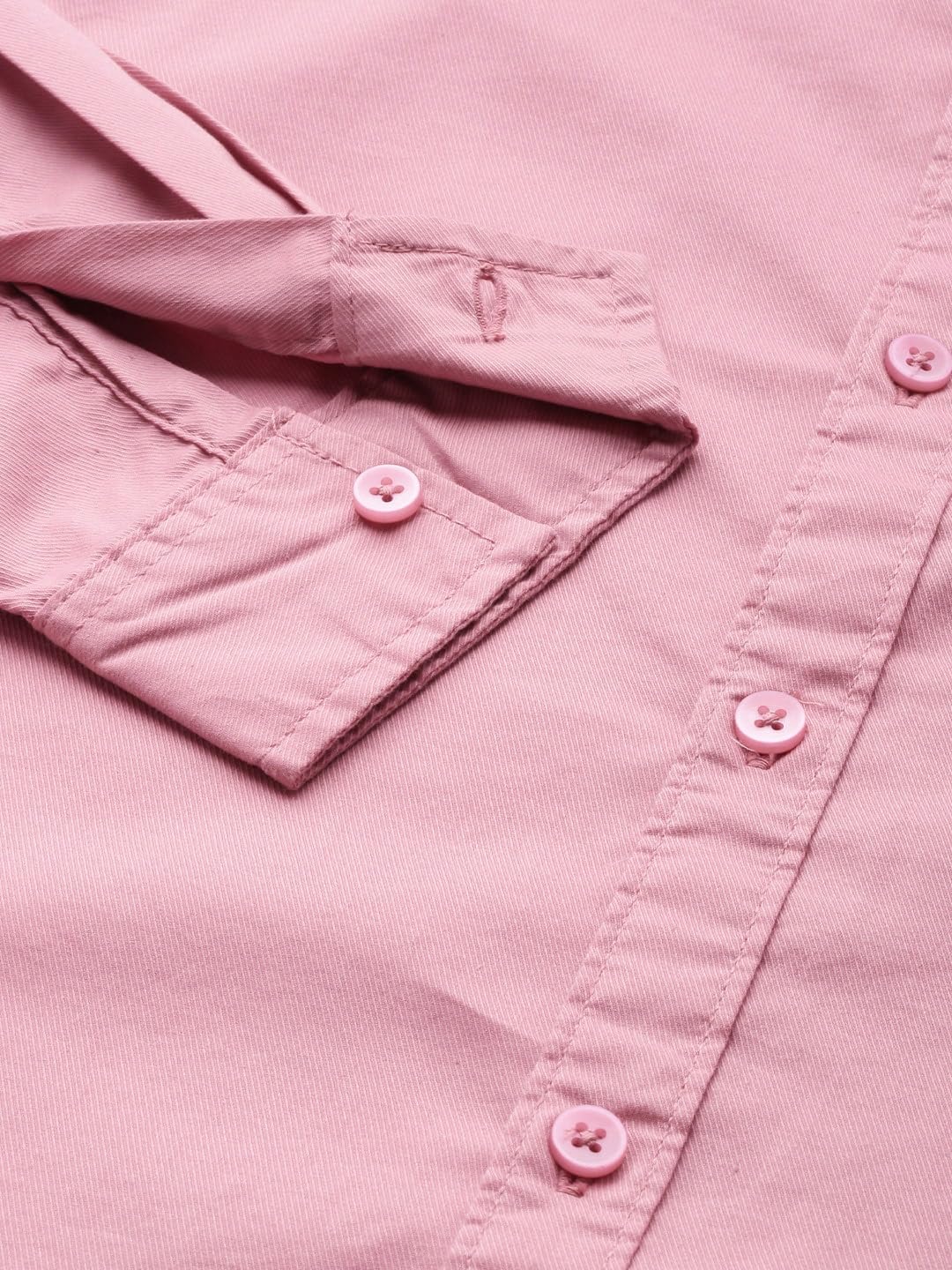The Indian Garage Co Men Pink Solid Slim Fit Casual Shirt