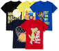 T2F Boys Cotton Regular Fit T-Shirt(Pack of 5)
