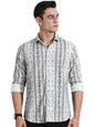 Thomas Scott Men Cutaway Collar Slim Fit Casual Shirt(TS1666_Grey)