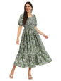 Kzully | Smocked A-Line Midi Dress - Elevate Your Style With Supreme Comfort