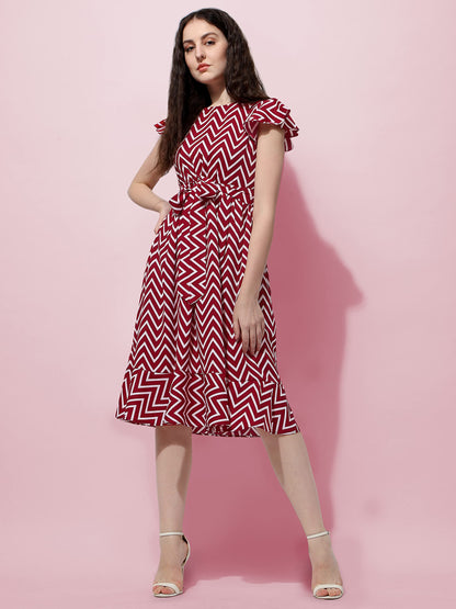 Oomph! WomenS Western & Fusion Wear Western Dresses For Women Red - Md507