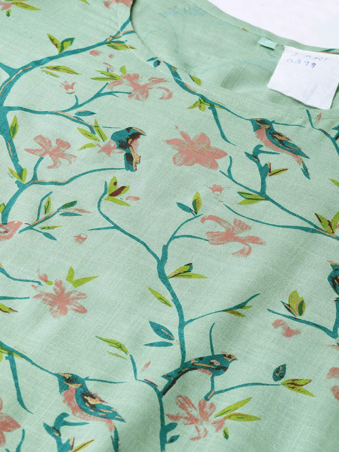 Idalia Multicolour Bird Print Kurta Set