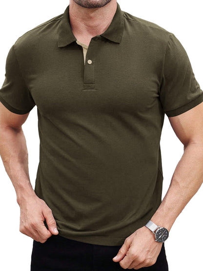 Noble Monk MenS Regular Fit Polo T Shirt |Half Sleeves |Collar Tshirts | Casual T-Shirt For Men