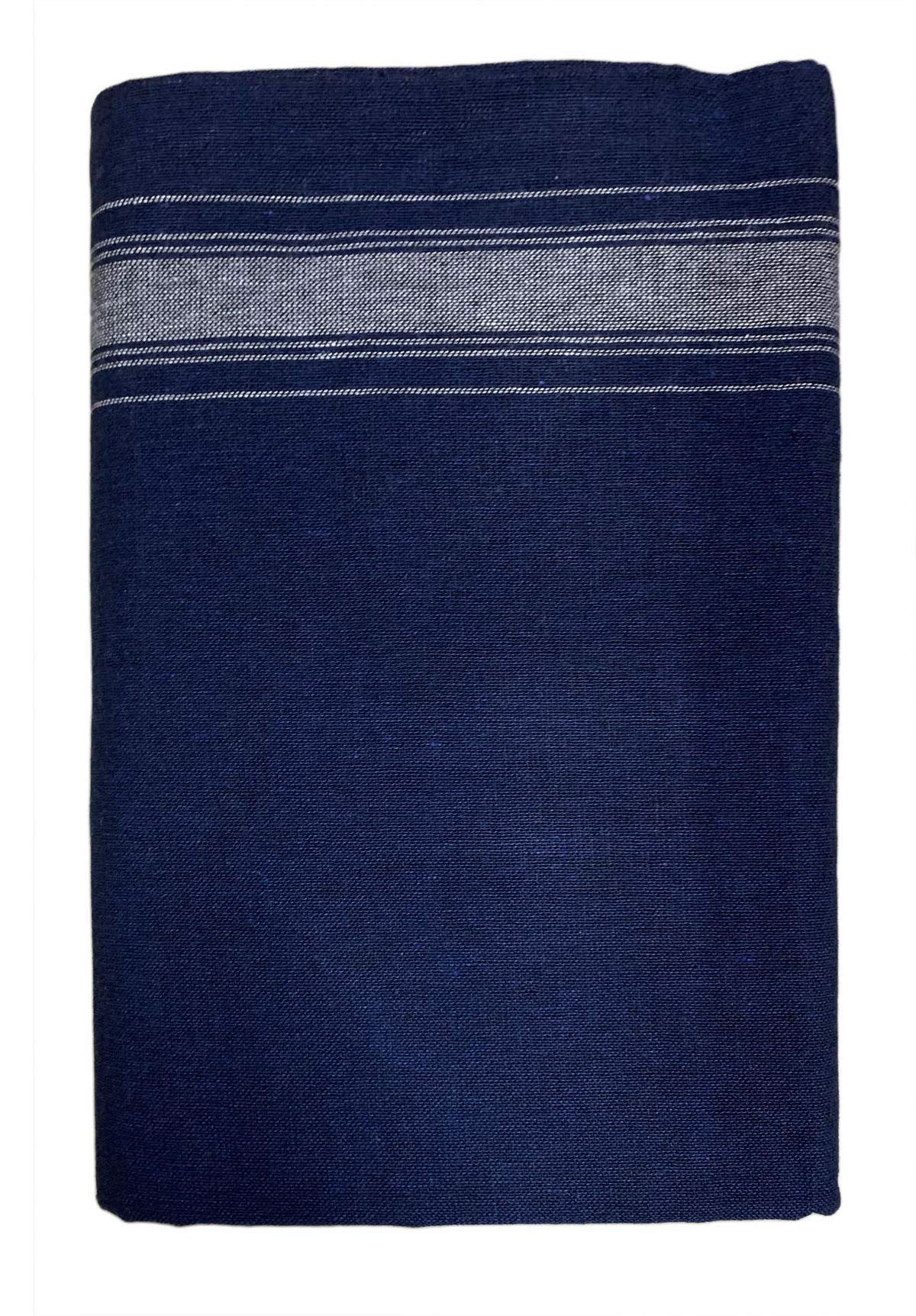 Prakasam Cotton Mens Colour Thalapathi Border Single Dhoti/Size1.28X2.00 Mtrs/Combo Pack Of 2 Dhoties