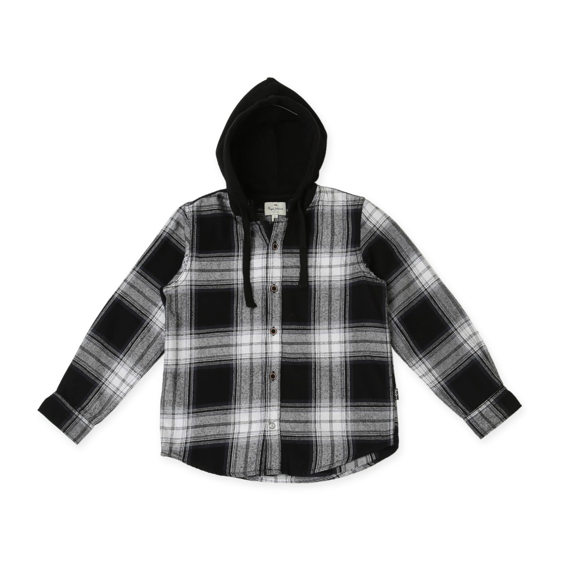 Pepe Jeans BoyS Cotton Collared Neck Shirt (Pb302358_Black_6)