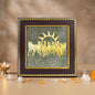 Astrotalk 7 Horses on Raw Pyrite Frame | Seven Horses Wall Decor Pyrite Stone Frame for Success & Fame | Vastu Items for Money Attraction | Wall Decor | Ideal Gift | 7.5x7.5 Inch | 1 Piece