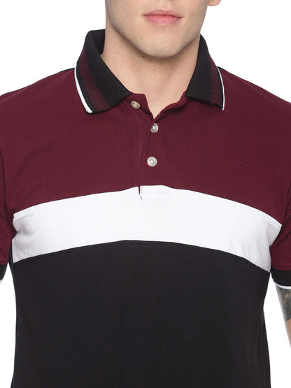 ADRO Premium Men's Regular Fit Polo T-Shirt (Burgundy)