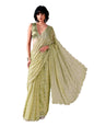 Womanista WomenS Women Satin Saree Ll Women Embellished Saree Ll Women Mirror Work Saree Ll Un-Stitched Blouse Saree