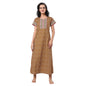 Evolove WomenS 100% Cotton Supersoft With Beautiful Embroidery Long Maxi Night Gown Nighty Dress With Pocket, Most Comfortable