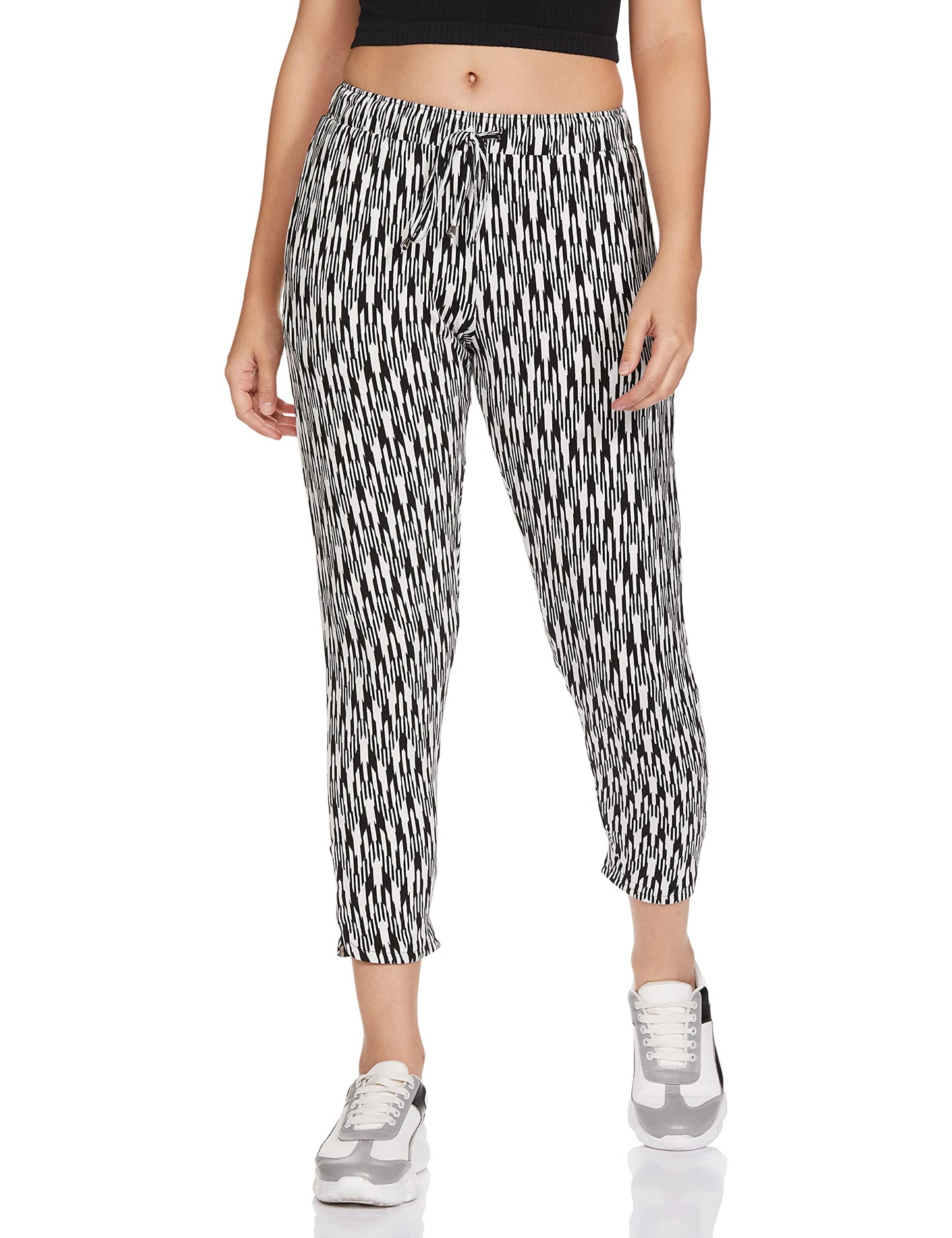 Enamor Essentials Womens Mid Rise 7/8th Relaxed Fit Soft & Drapey 4 Way Stretch Viscose Spandex Lounge Pants with 2 Side Pocket