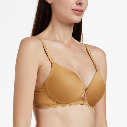 Enamor F065 Invisible Neckline T-Shirt Bra -Padded, Wirefree & High Coverage