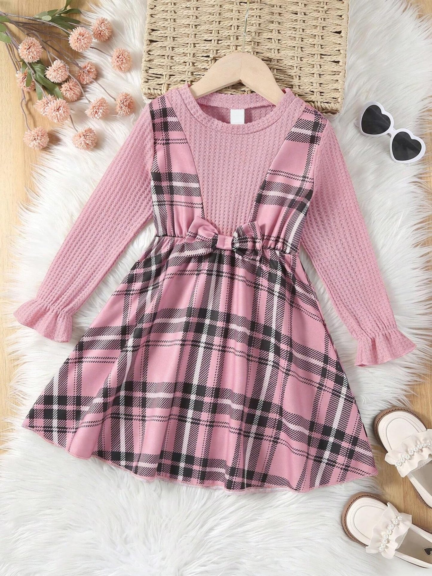 TAGAS Girl Dress || Fancy Frock ||(KD-153) Pink