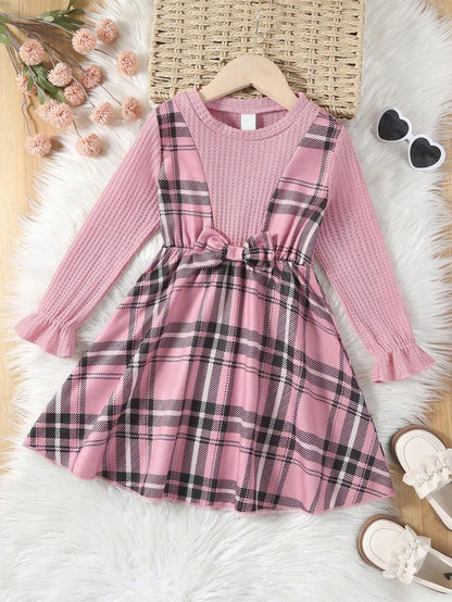 TAGAS Girl Dress || Fancy Frock ||(KD-153) Pink