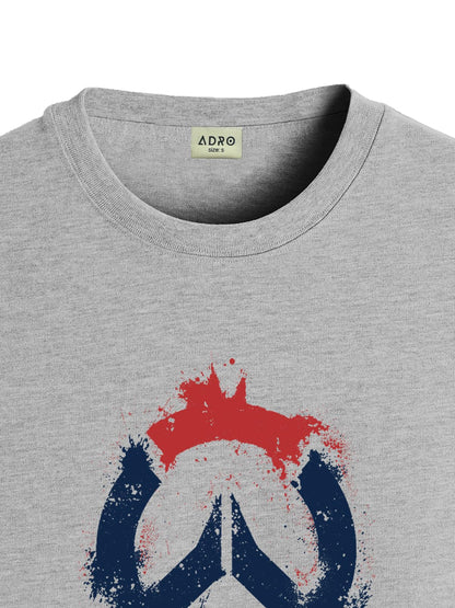 ADRO Mens Printed T-Shirt for Men | R22-M-PC-GR