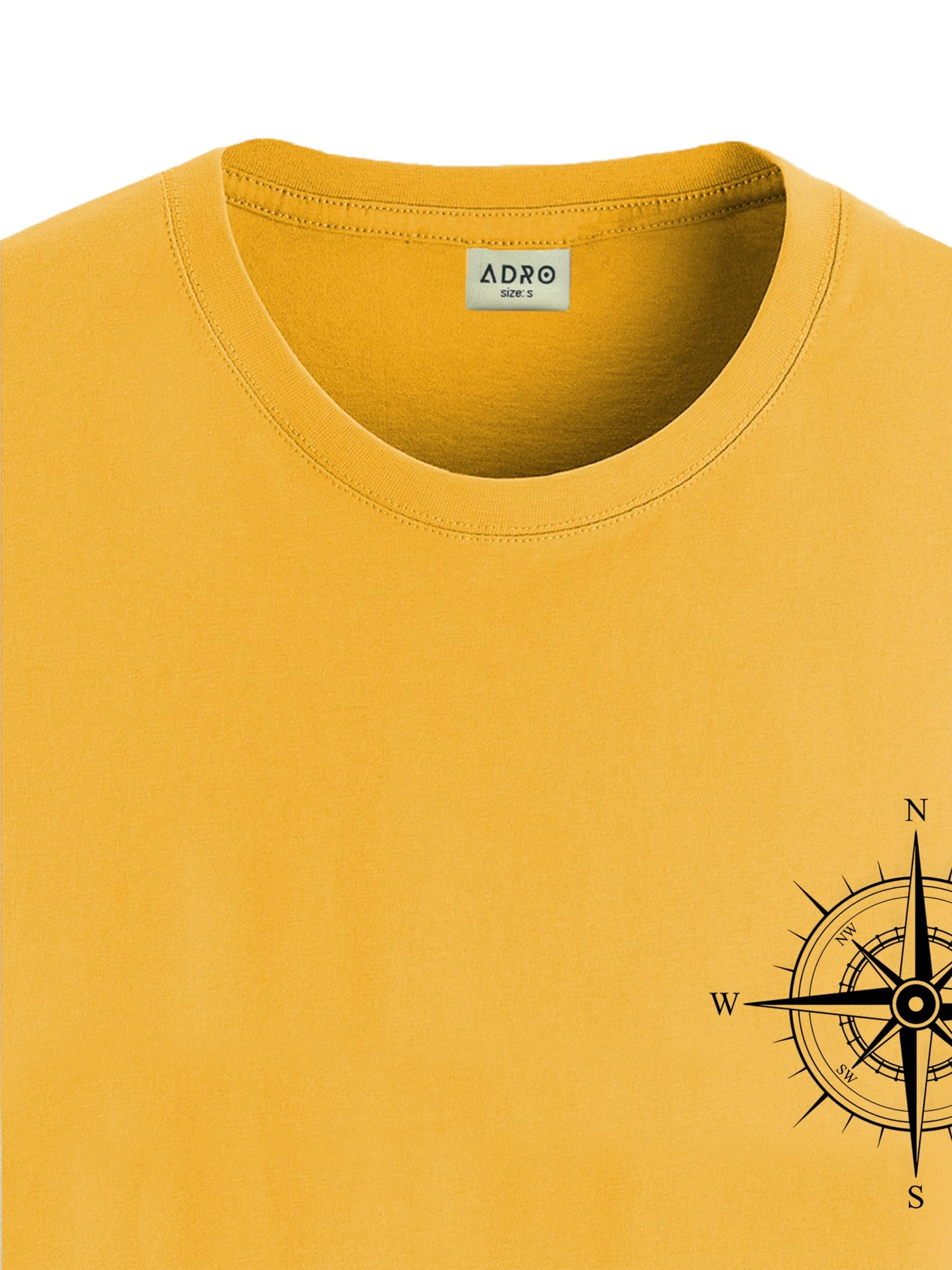 ADRO Tshirt for Men | Printed T Shirt for Men | 100% Cotton Tshirt | Graphic Printed T-Shirt | Chest Printed Tshirt | Unisex Tsh