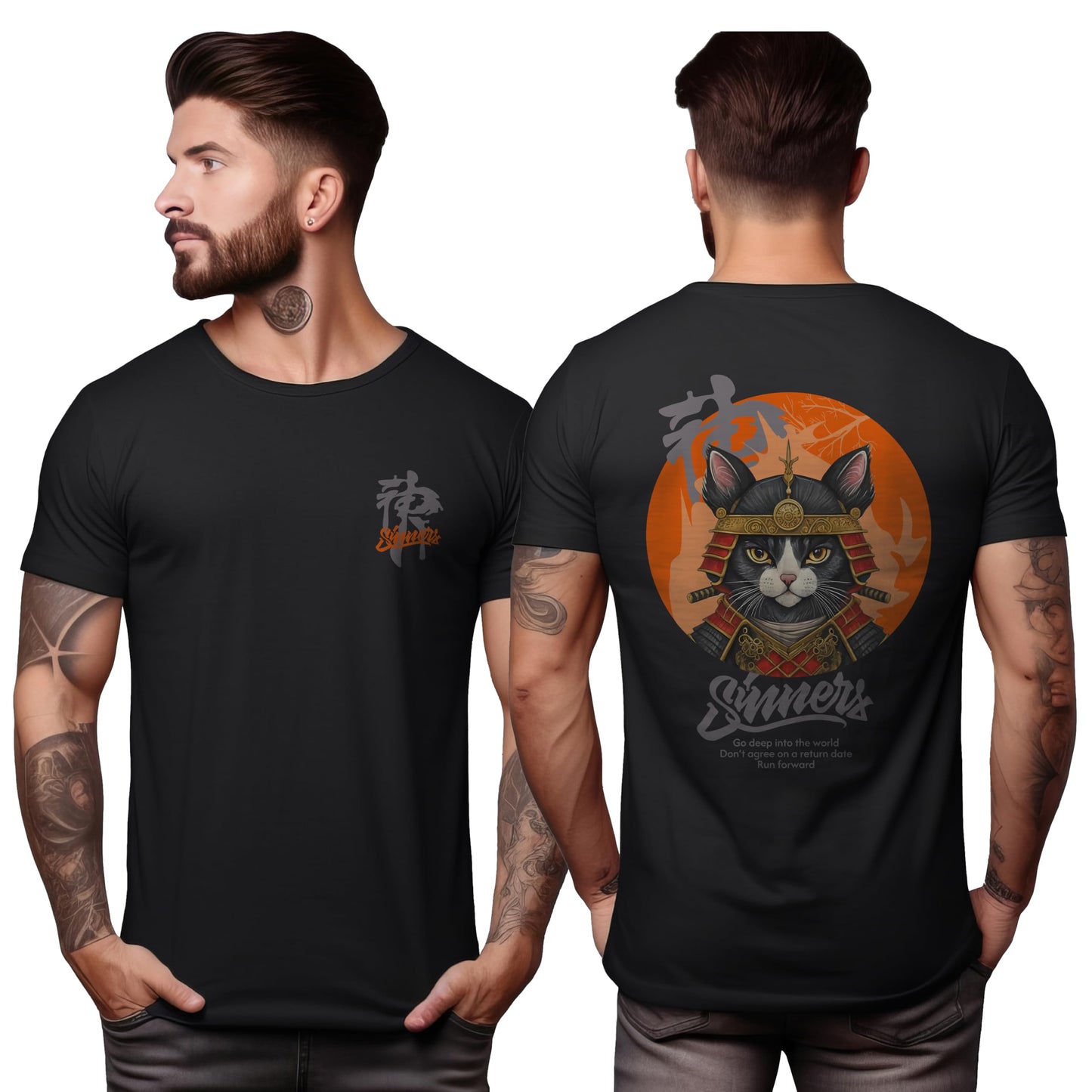 Peppyzone Mens Regular Fit T-Shirt (PZ-Trendy-50_Black