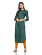 Aurelia Women's Cotton Asymmetrical Hemline Kurta