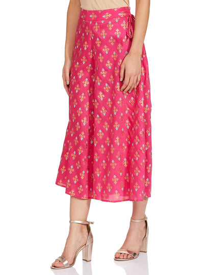 Aurelia Printed Strechable Culotte For Women | Calf Length Culotte For Women