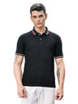 Thomas Scott Mens | Solid | Knitted | Polyster Blend | Knitted | Polo | Ribbed Sleeve | Short Sleeve | Tshirt for Men (TSSMPT06