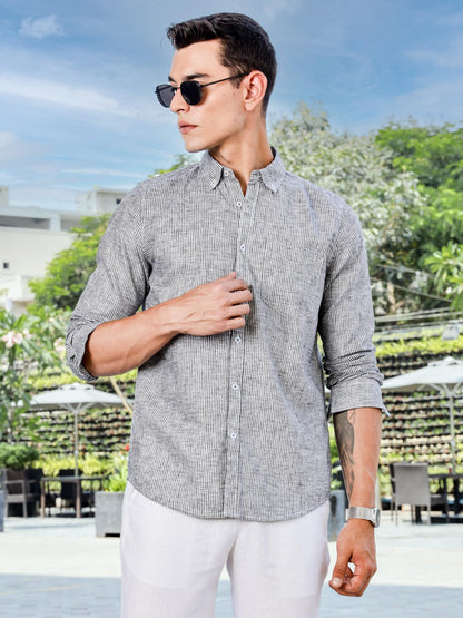 Thomas Scott Slim Fit | Button Down Collar | American Style Pocket | Long Sleeve | Shirts for Men (Available in Plus Size) Black