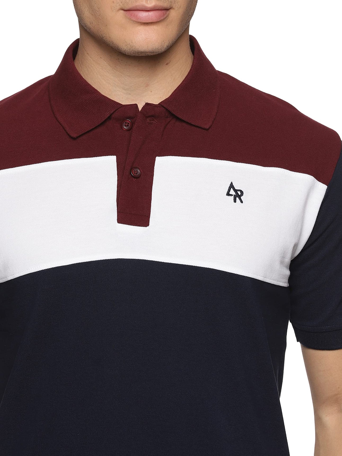 ADRO Men's Premium Cotton Polo T-Shirt (PN23-S4-MRWHNB-MR_Maroon)