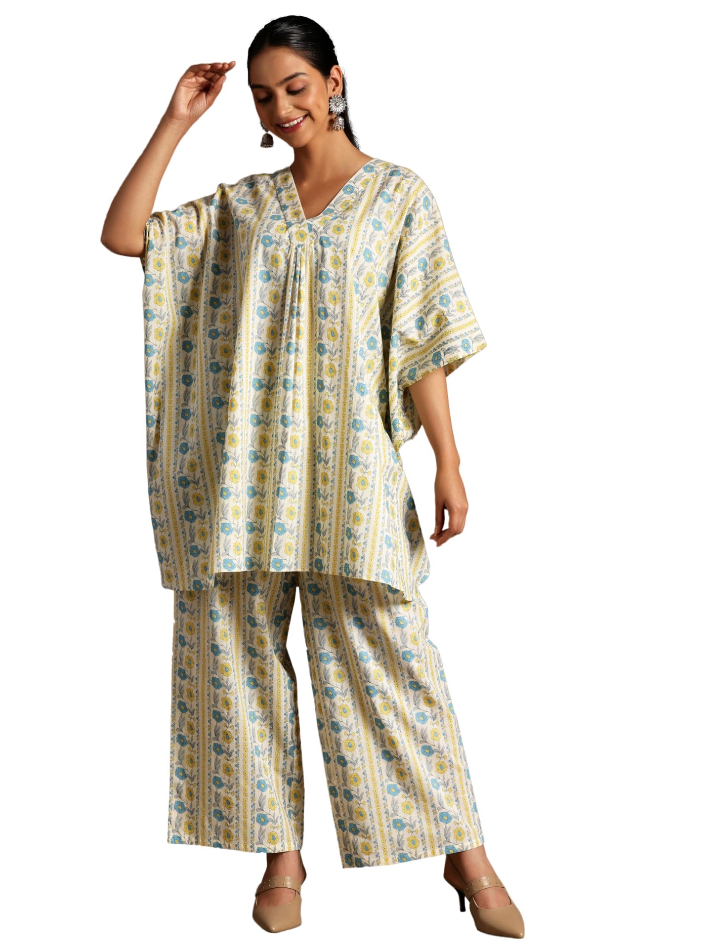 Libas Womens Printed Cotton Co-Ord Set For Women