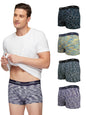 XYXX Mens Underwear Artisto IntelliSoft Antimicrobial Micro Modal Trunk Pack of 5 (Yellow & Blue ; Blue & White ; Teal & Black