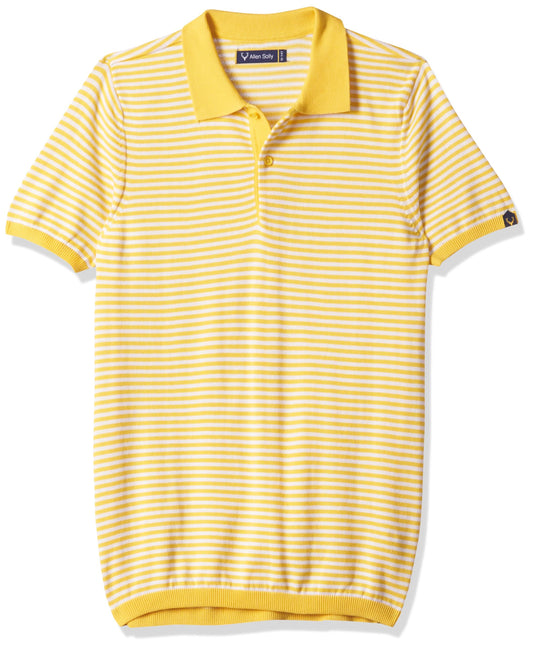 Allen Solly Boys Regular Fit Striped Polo Neck Polo Shirt