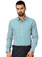 Thomas Scott 100% Cotton Strpes Slim Fit Formal Shirts for Mens Turquoise