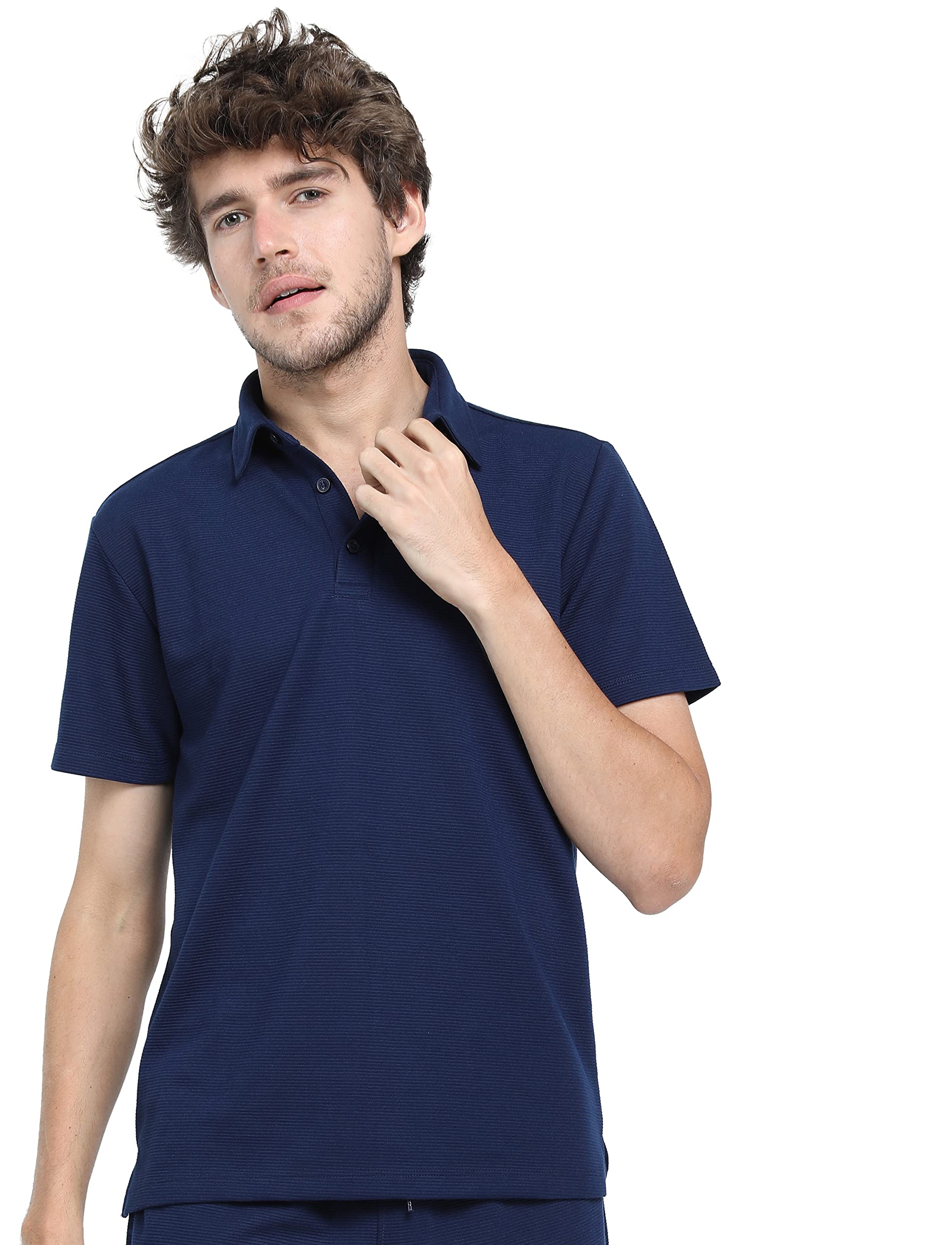 KETCH Mens Half Sleeve Casual FIT T-Shirt Navy