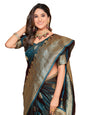 Glory Sarees WomenS Pure Kanjivaram Soft Banarasi Original Satin Silk Saree Elegantly Crafted Graceful Wedding Design With Blou