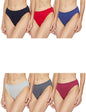 Lyra Pack Of 6 Plain Bikni Panties Multicolour