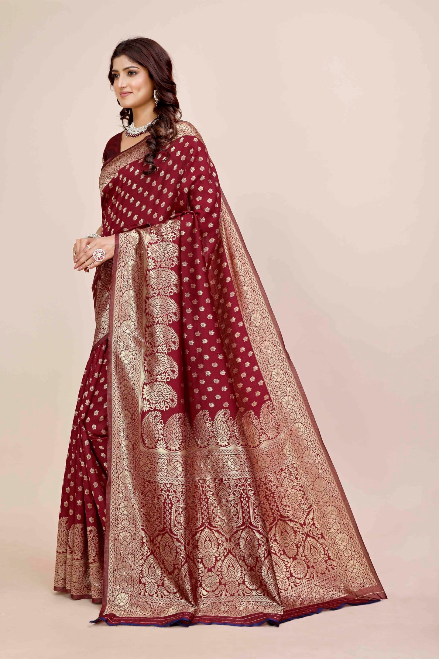 Shasmi Womens Banarasi Saree Pure Kanjivaram Silk Saree Soft new ladies 2025 Design Wear Pattu Sarees Latest Party Sari collect