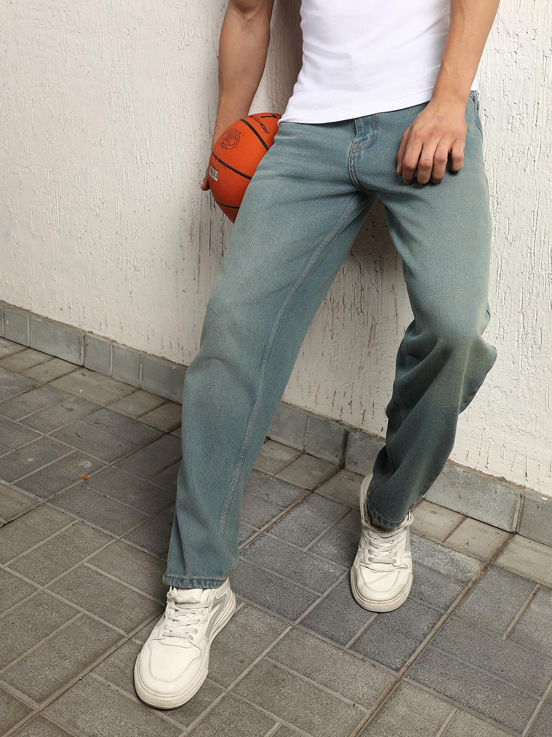 Hubberholme Men Summer Cotton Tapered Fit Mid-Rise Jeans