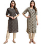 Tee Projekt Printed Crepe Kurti & Pant Set For Women Festival Wear Stylish Kurta Set