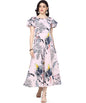Oomph! WomenS Crepe A-Line Maxi Dress - Pale Pink